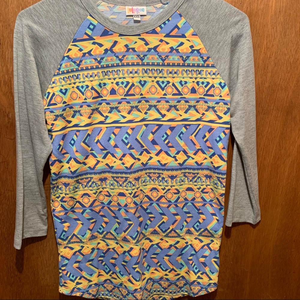 LuLaRoe Randy 3/4 length sleeve top